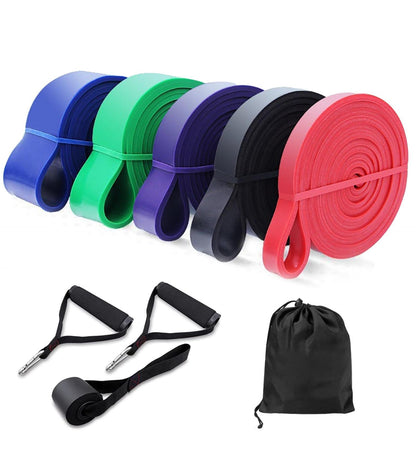 Premium Resistance Bands Set - 5 Levels for Strength Training & Home Workouts