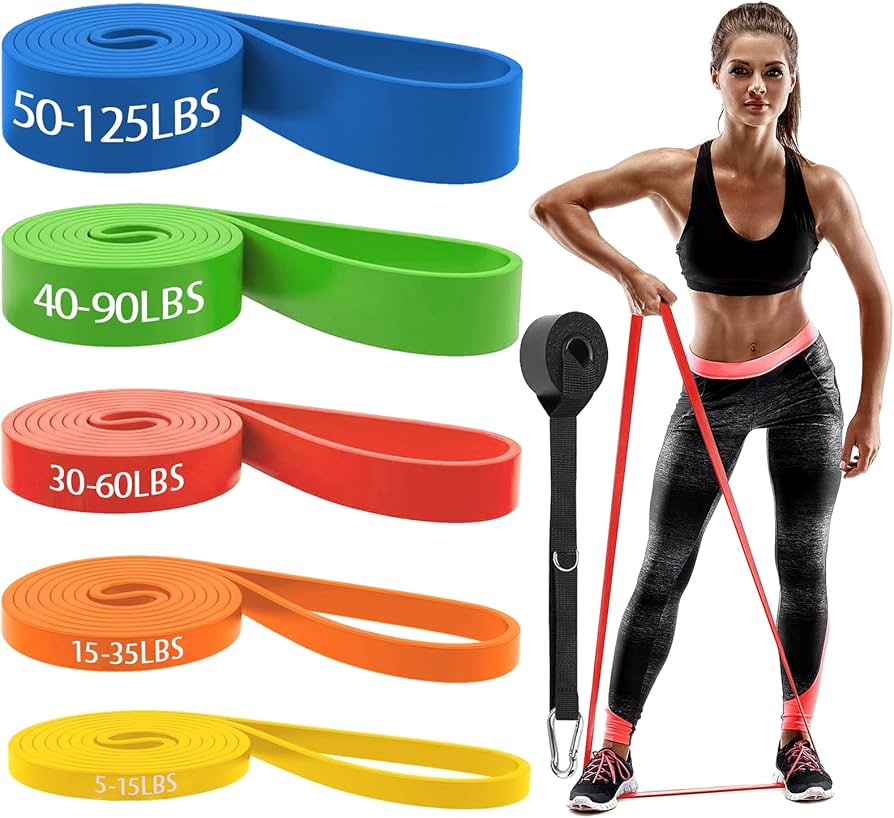 Premium Resistance Bands Set - 5 Levels for Strength Training & Home Workouts