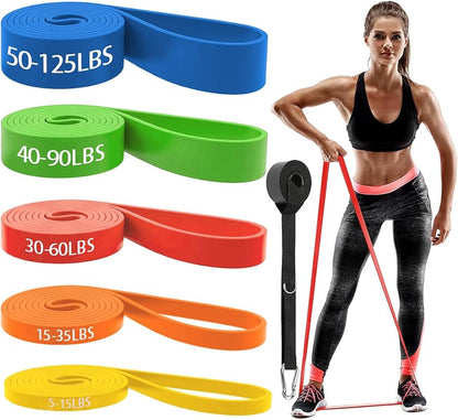 Premium Resistance Bands Set - 5 Levels for Strength Training & Home Workouts